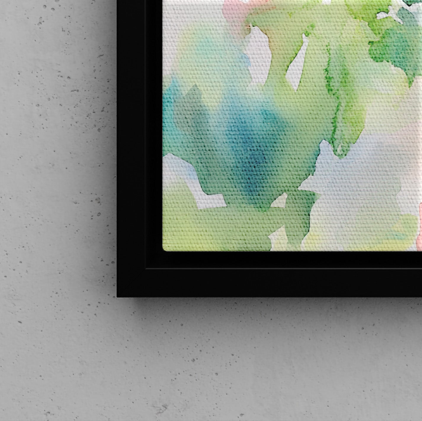 Framed Canvas - Charleston Garden Fountain View