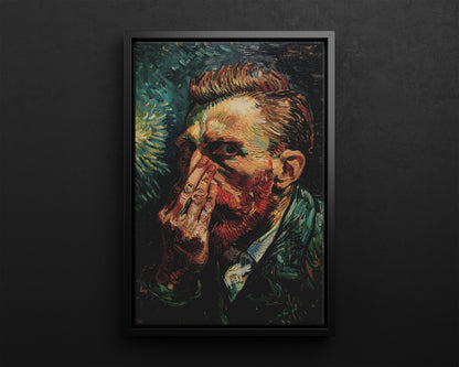 Framed Canvas - Van Gogh Stinky Glare