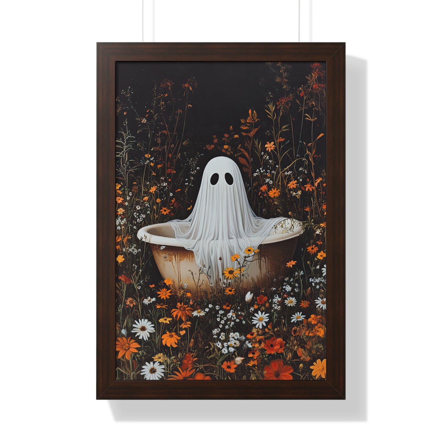 Framed Paper Print - Wildflower Bathtub Ghost