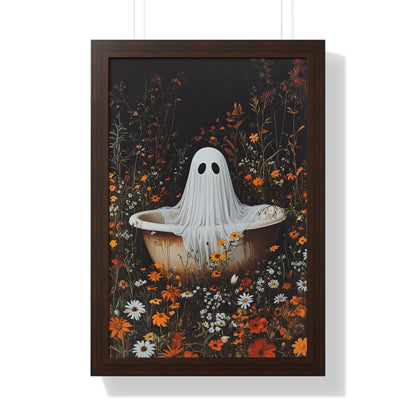 Framed Paper Print - Wildflower Bathtub Ghost