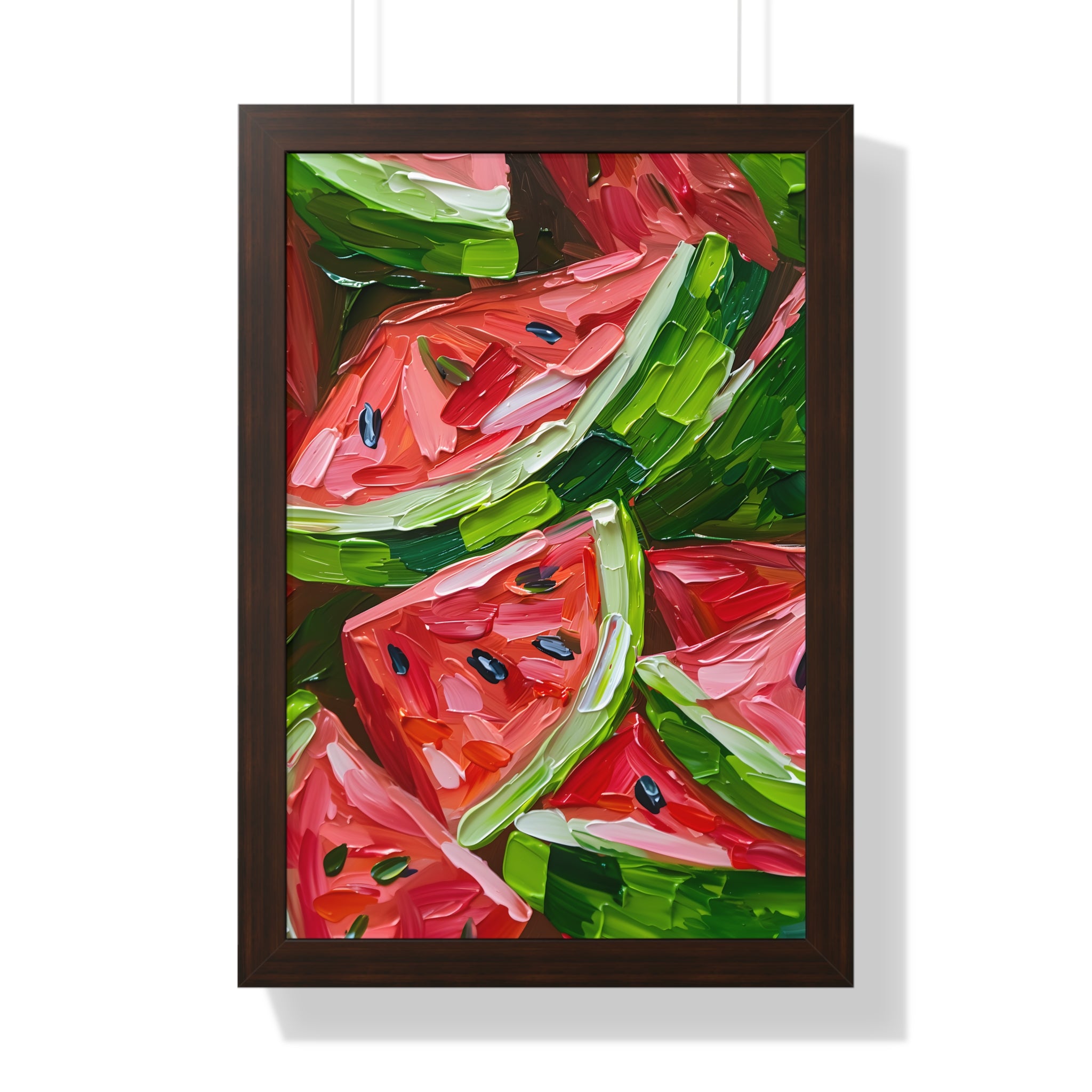 Framed Paper Print - Juicy Watermelon Slices