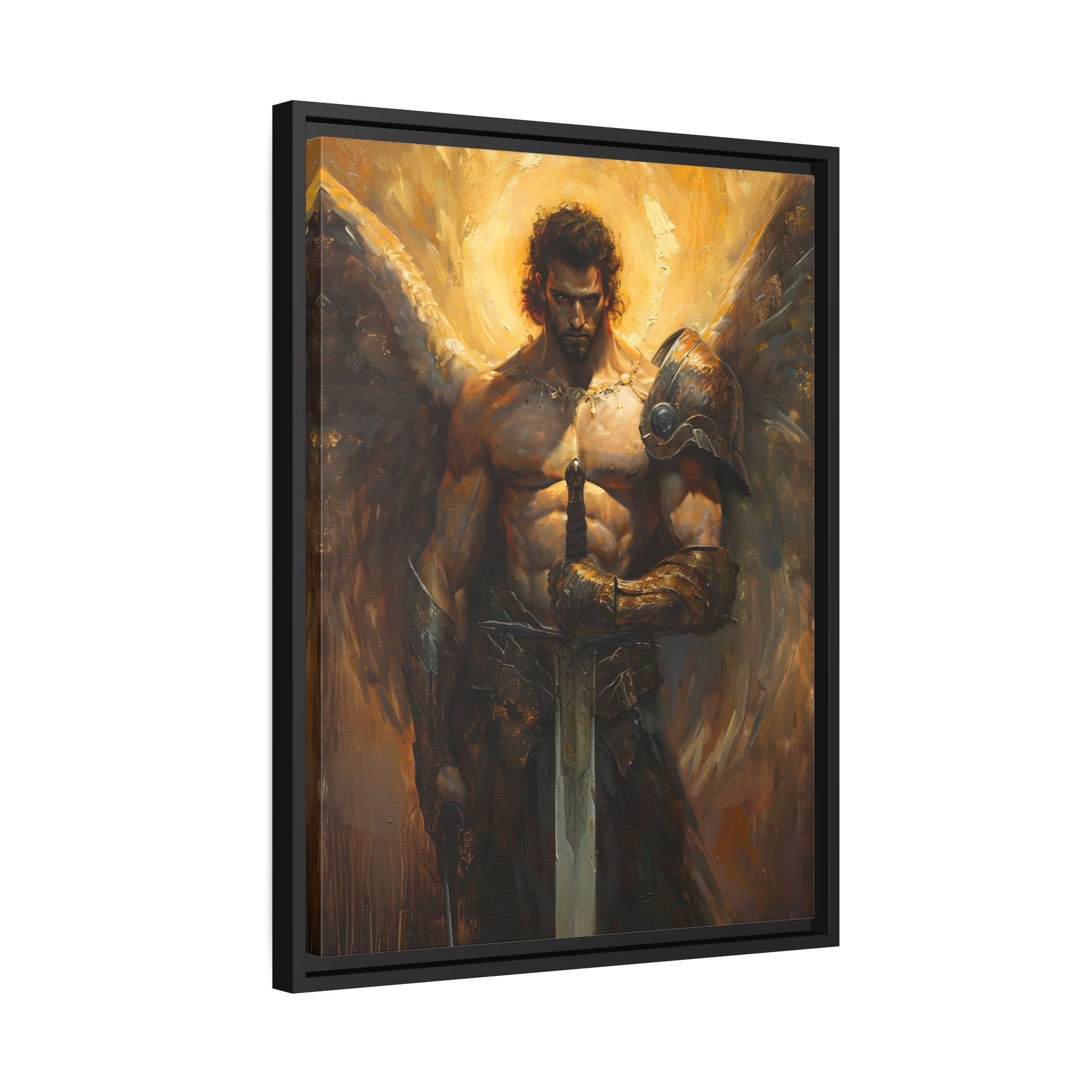 Framed Canvas - Celestial Warrior&