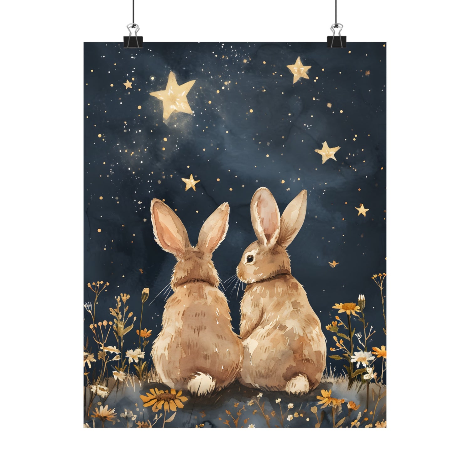 Stargazing Bunnies Love