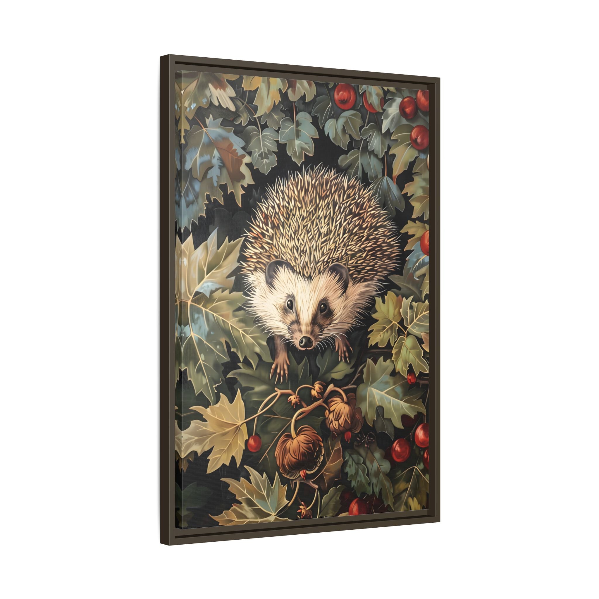 Framed Canvas - Woodland Hedgehog Hideaway