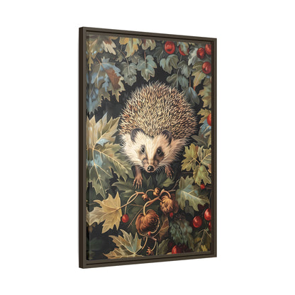 Framed Canvas - Woodland Hedgehog Hideaway