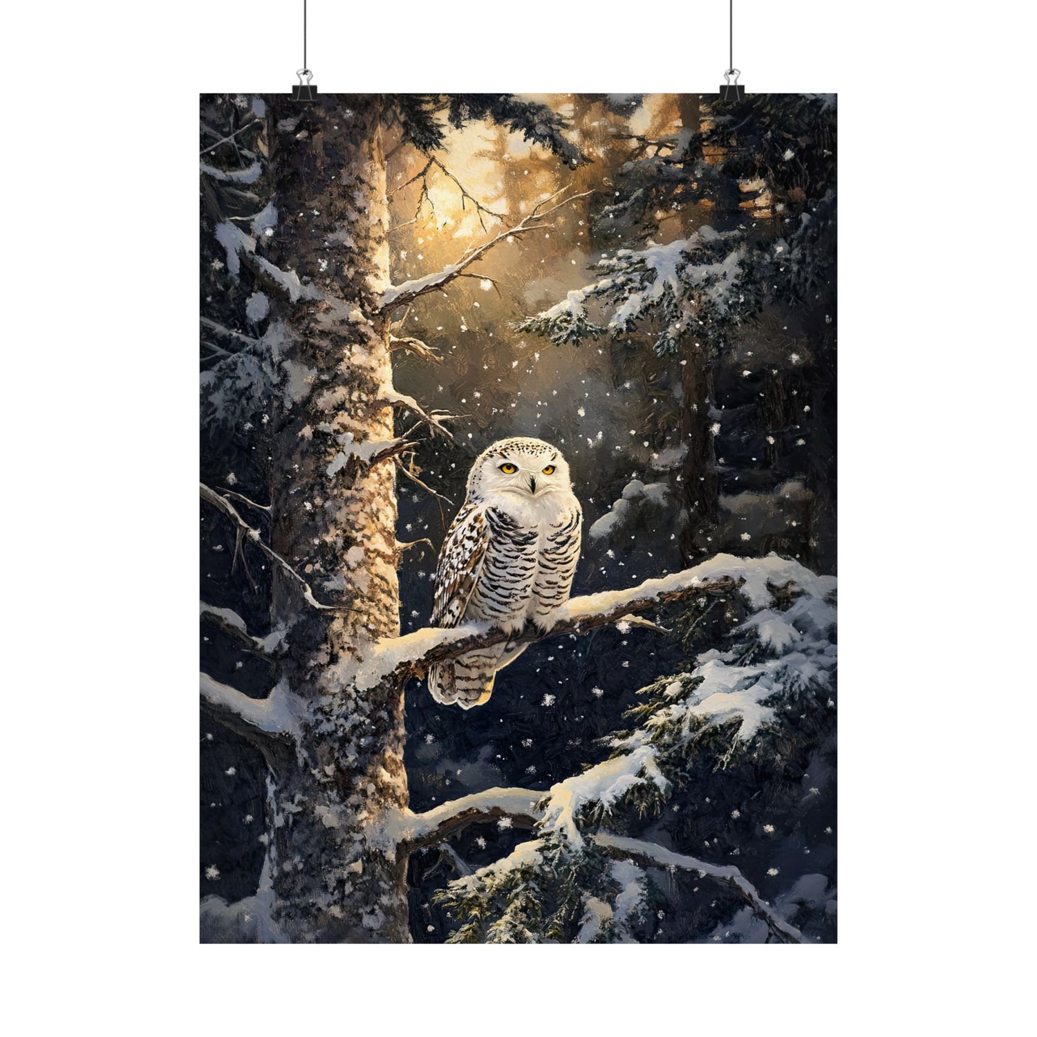 Silent Gaze Snow Owl