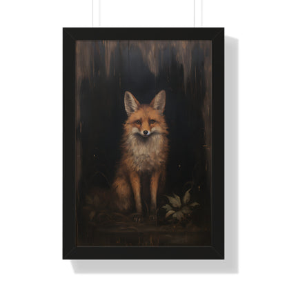 Framed Paper Print - Mystical Fox Gaze