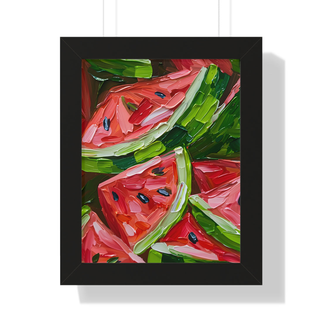 Framed Paper Print - Juicy Watermelon Slices