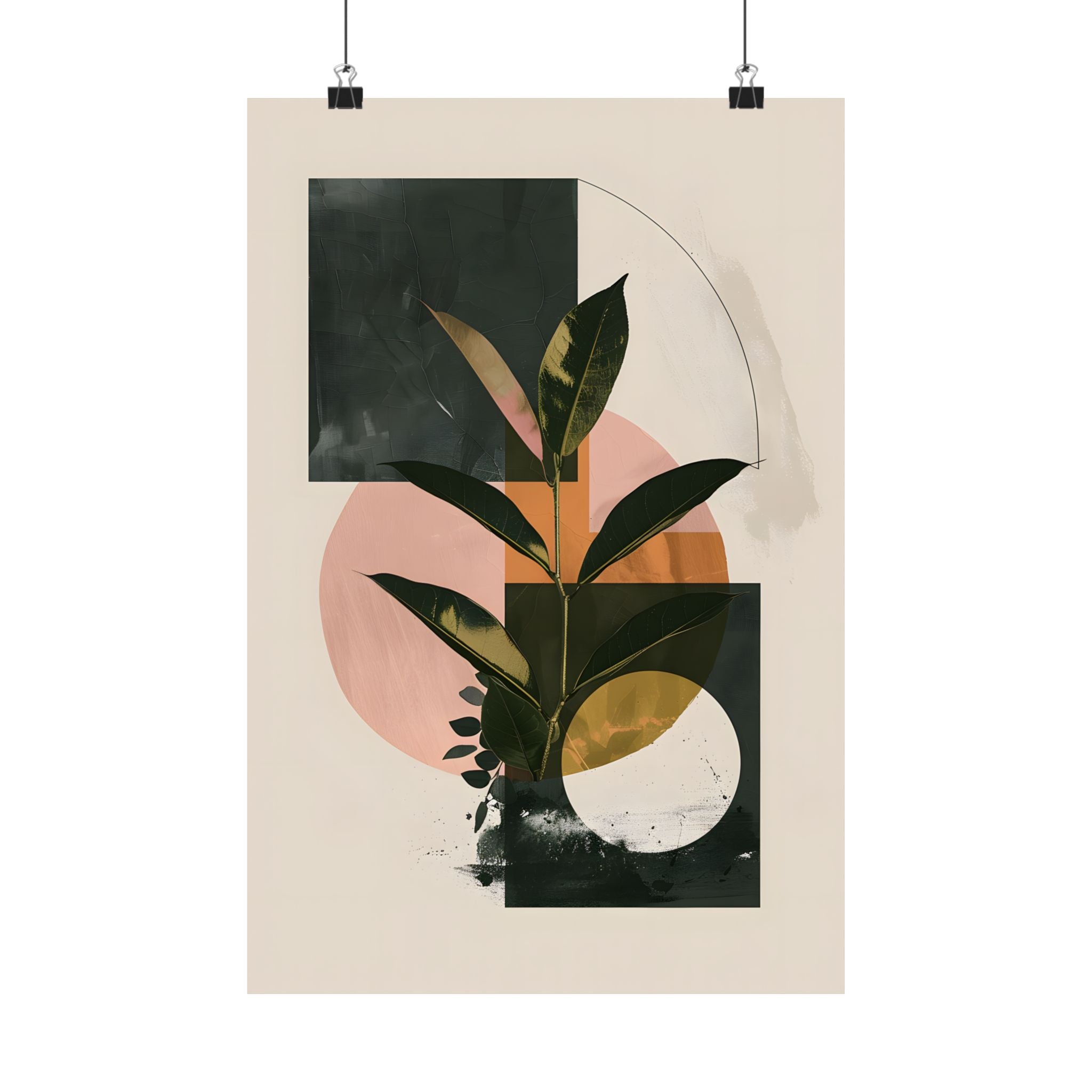 Blush Geometry Leafscape