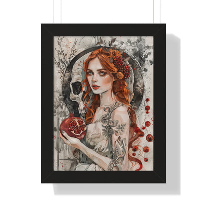 Framed Paper Print - Persephone’s Pomegranate Curse