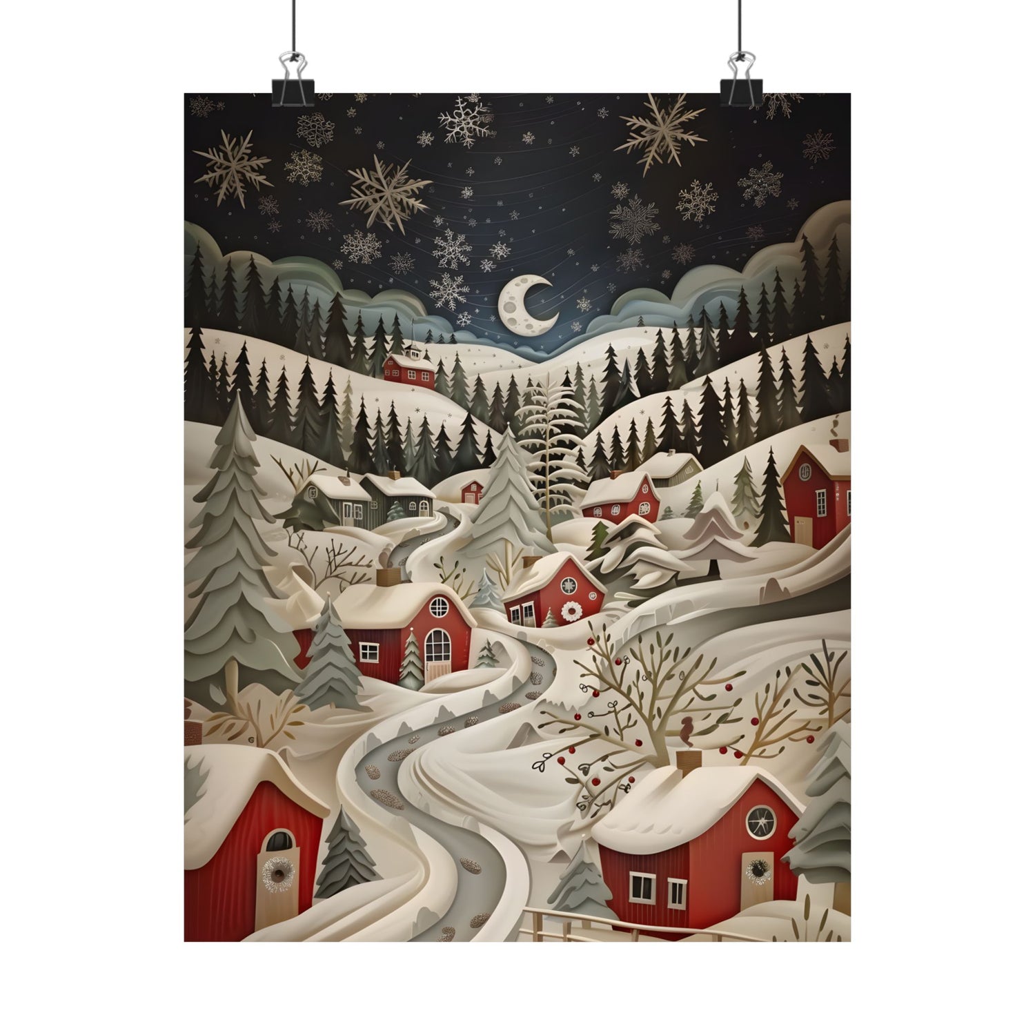 Silent Snowfall Village