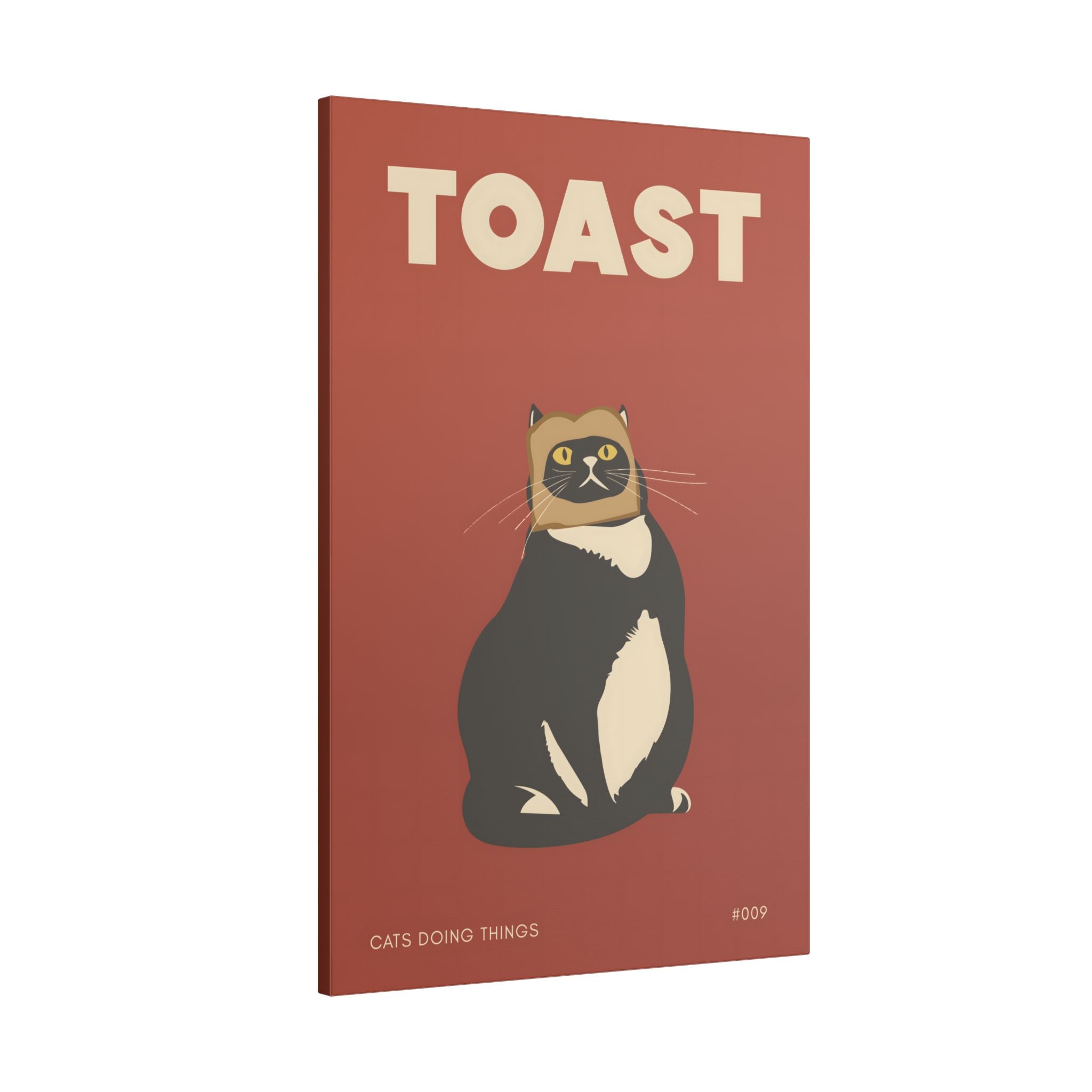 .75" Matte Canvas - Toasted Feline Fancy