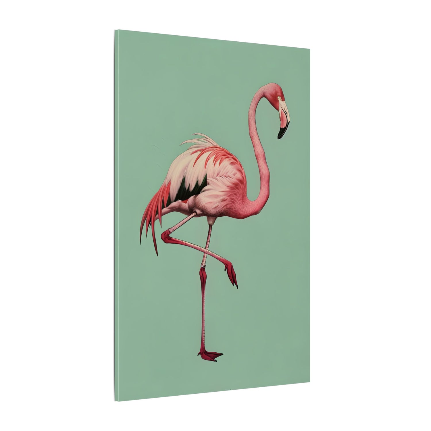 .75" Matte Canvas - Pink Flamingo Tropical