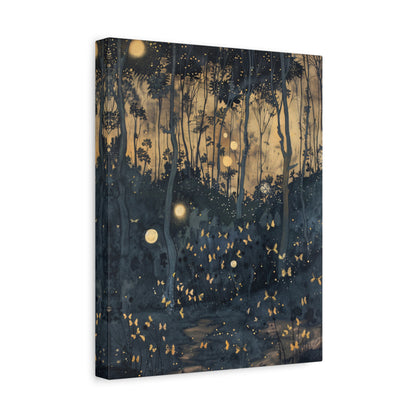 1.25" Matte Canvas - Golden Firefly Nightscape
