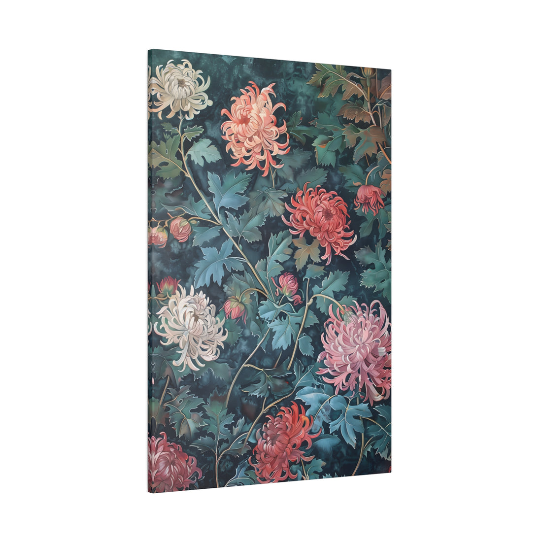 .75&quot; Matte Canvas - Cottagecore Chrysanthemum Dreams