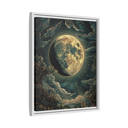 Framed Canvas - Waxing Gibbous Dreamscape