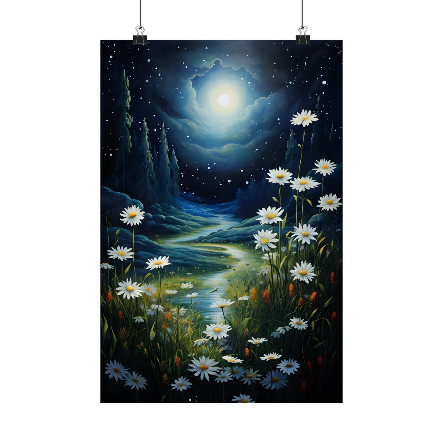 Moonlit Daisy Dream