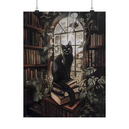 Book Hoarder Feline Gaze