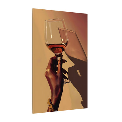 .75" Matte Canvas - Golden Hour Wine Toast
