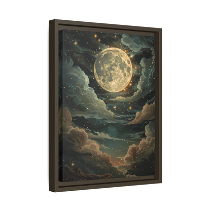 Framed Canvas - Enchanting Lunar Glow
