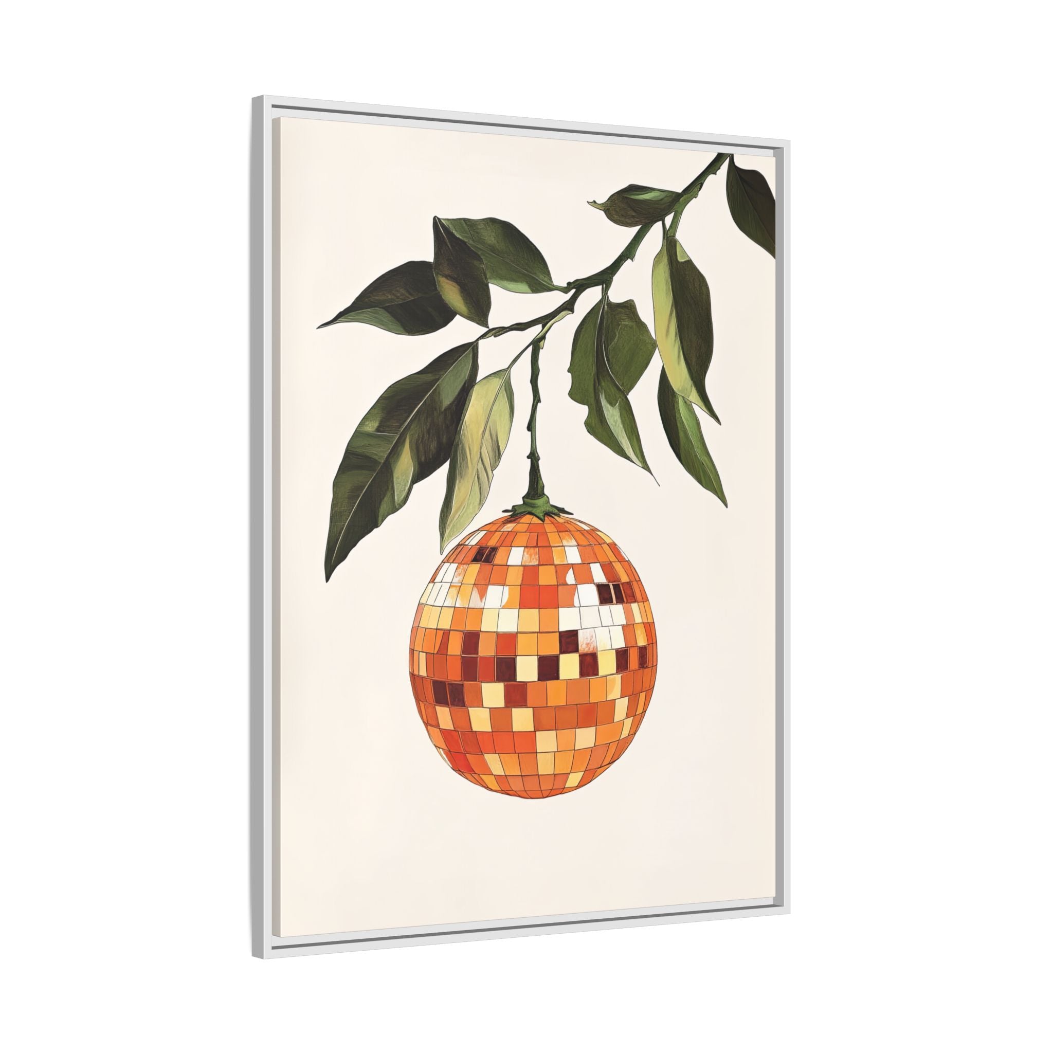 Framed Canvas - Citrus Disco Glow Drop