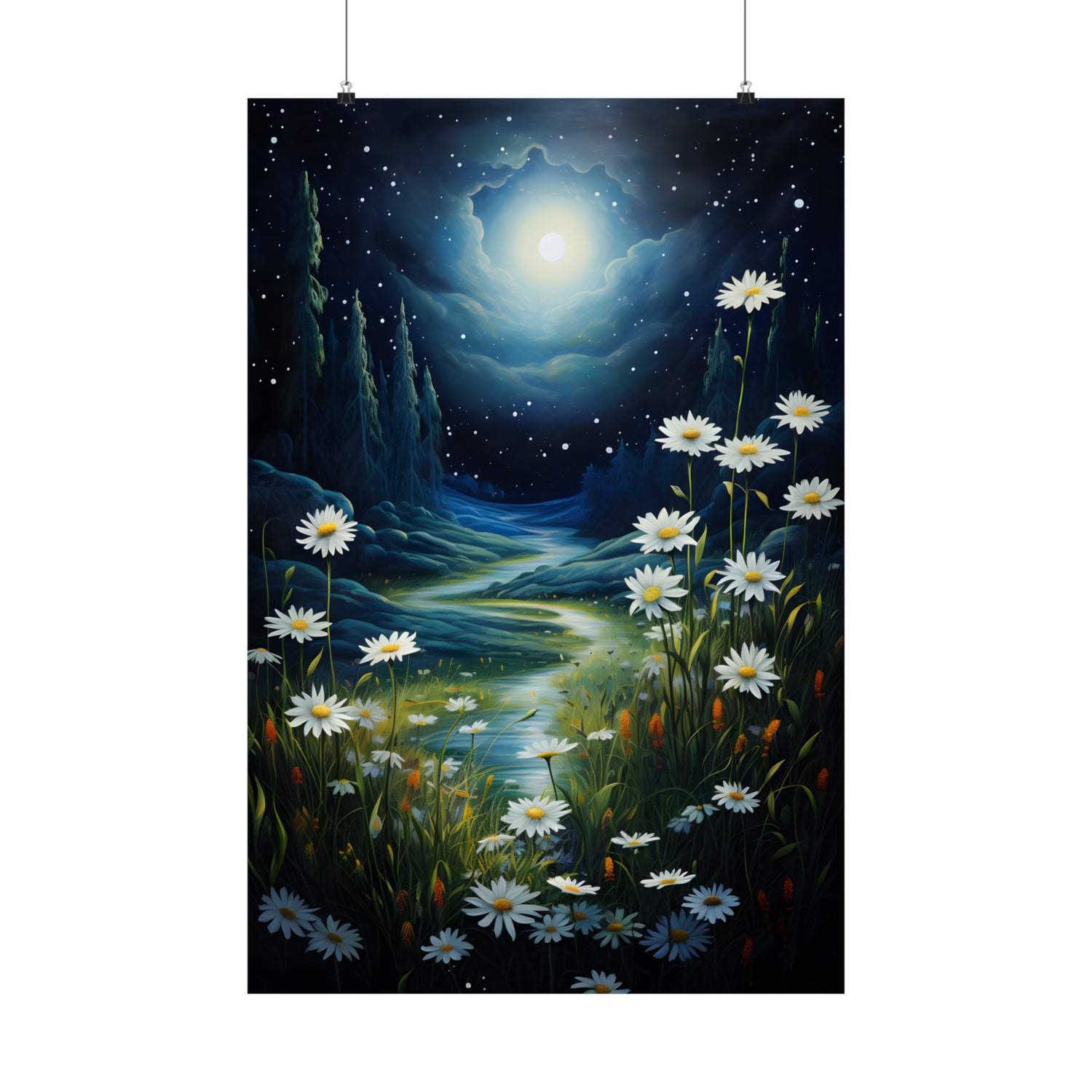 Moonlit Daisy Dream