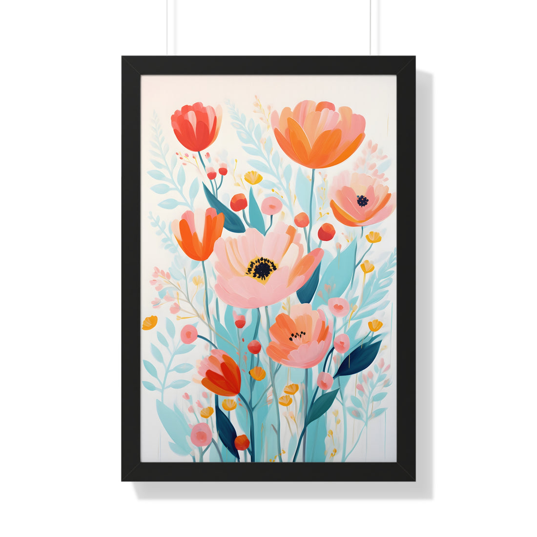 Framed Paper Print - Vivid Blossom Harmony