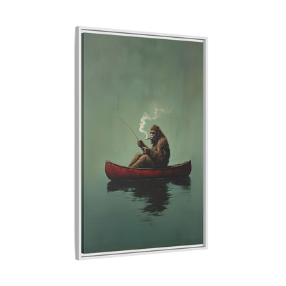 Framed Canvas - Bigfoot Canoe Adventure