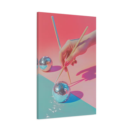 1.25" Matte Canvas - Disco Chopsticks Delight