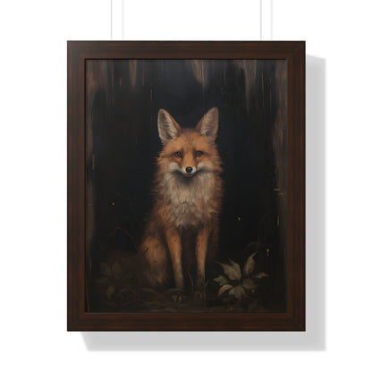 Framed Paper Print - Mystical Fox Gaze