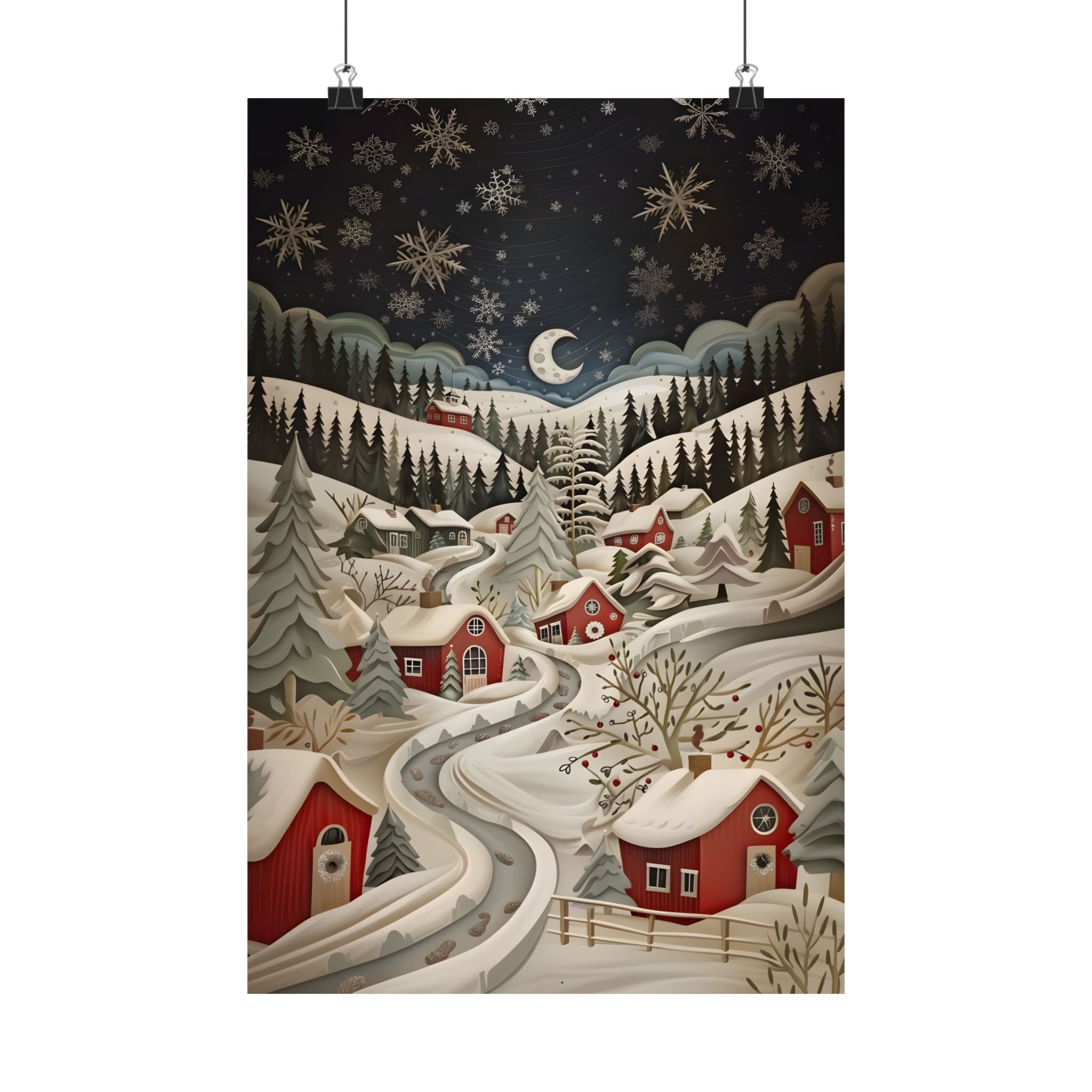 Silent Snowfall Village