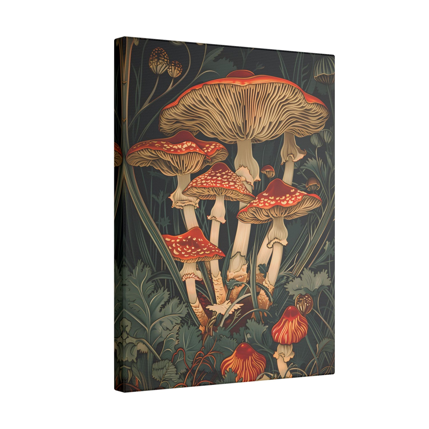 .75" Matte Canvas - Woodland Mushrooms Revival