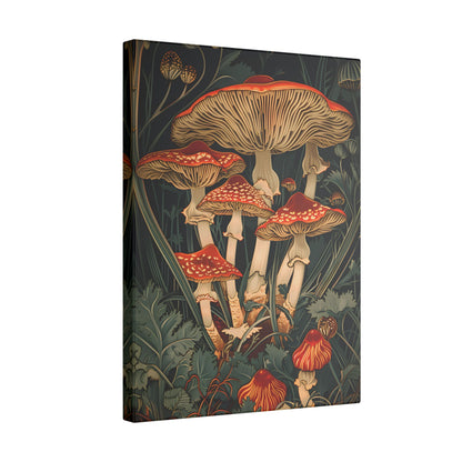 .75" Matte Canvas - Woodland Mushrooms Revival