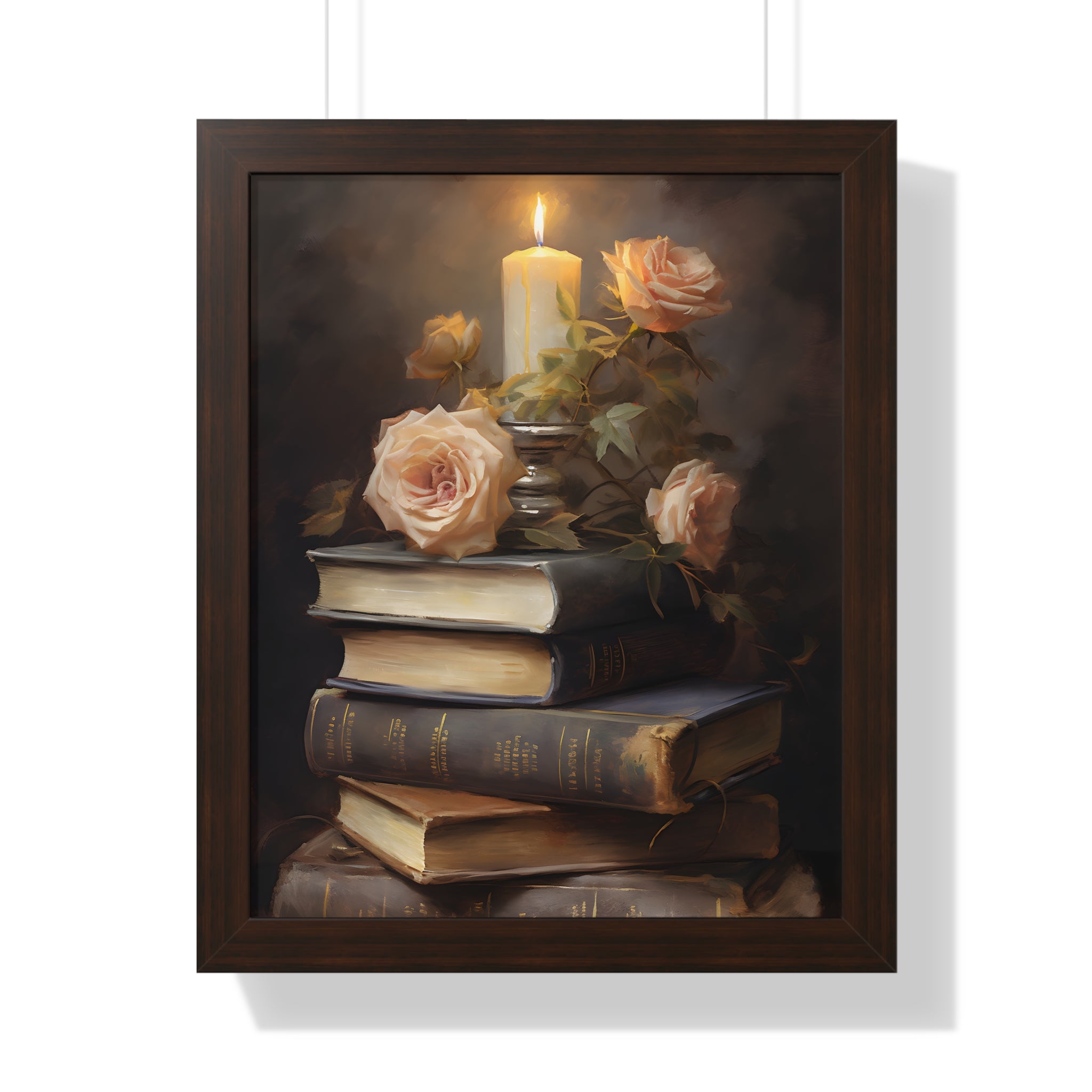 Framed Paper Print - Literary Rose Glow