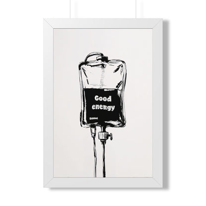 Framed Paper Print - Good Energy IV Bag