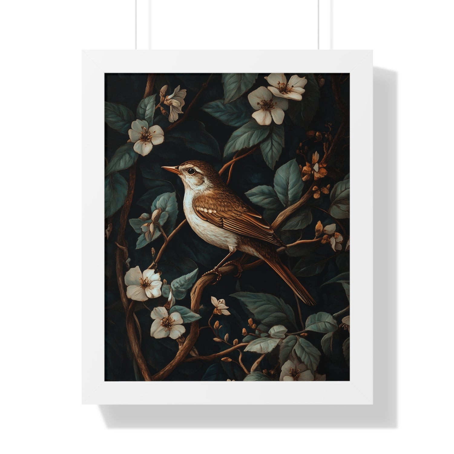 Framed Paper Print - Serenade Among Blossoms