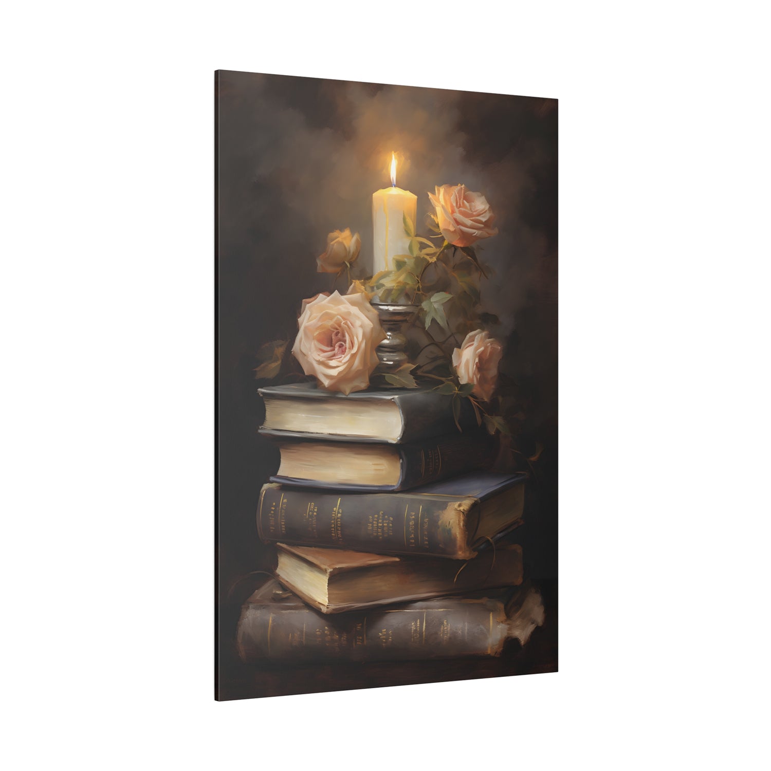 .75&quot; Matte Canvas - Literary Rose Glow