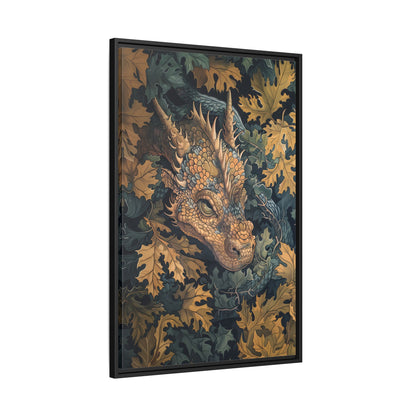 Framed Canvas - Enchanted Forest Dragon