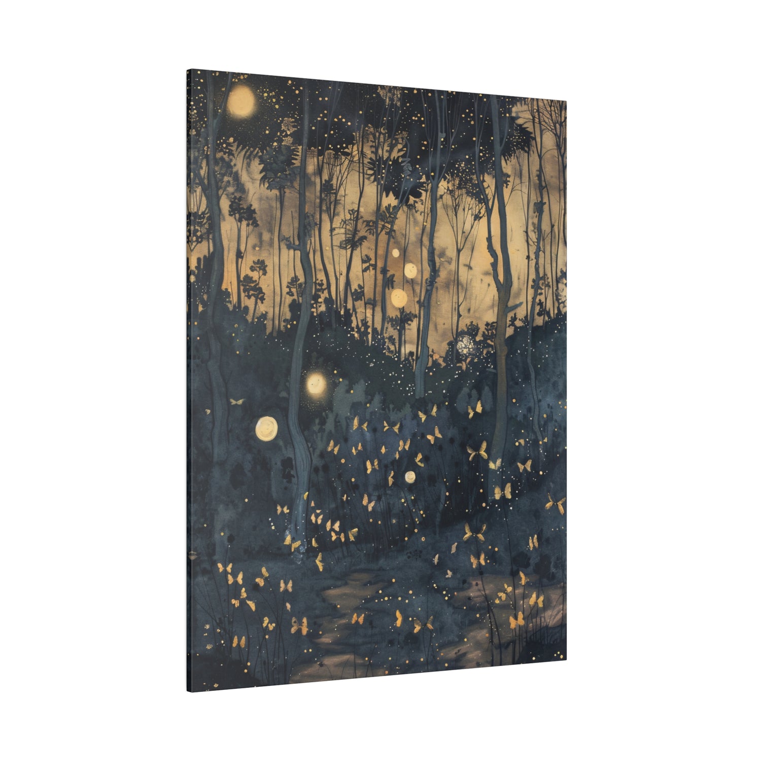 .75&quot; Matte Canvas - Golden Firefly Nightscape