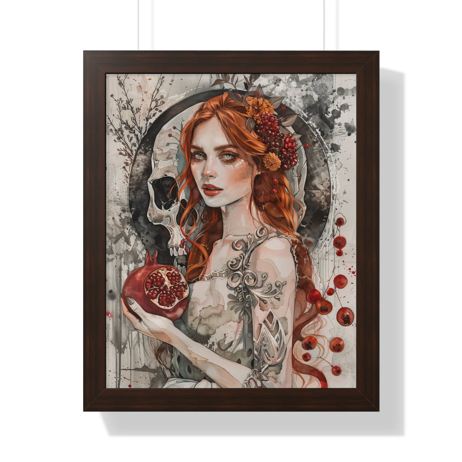 Framed Paper Print - Persephone’s Pomegranate Curse