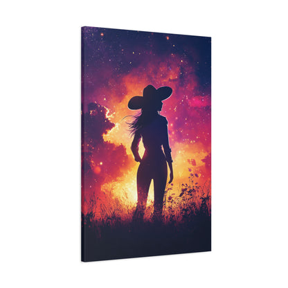 1.25" Matte Canvas - Cosmic Cowgirl