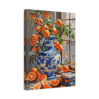 1.25" Matte Canvas - Sunlit Citrus &amp; Porcelain