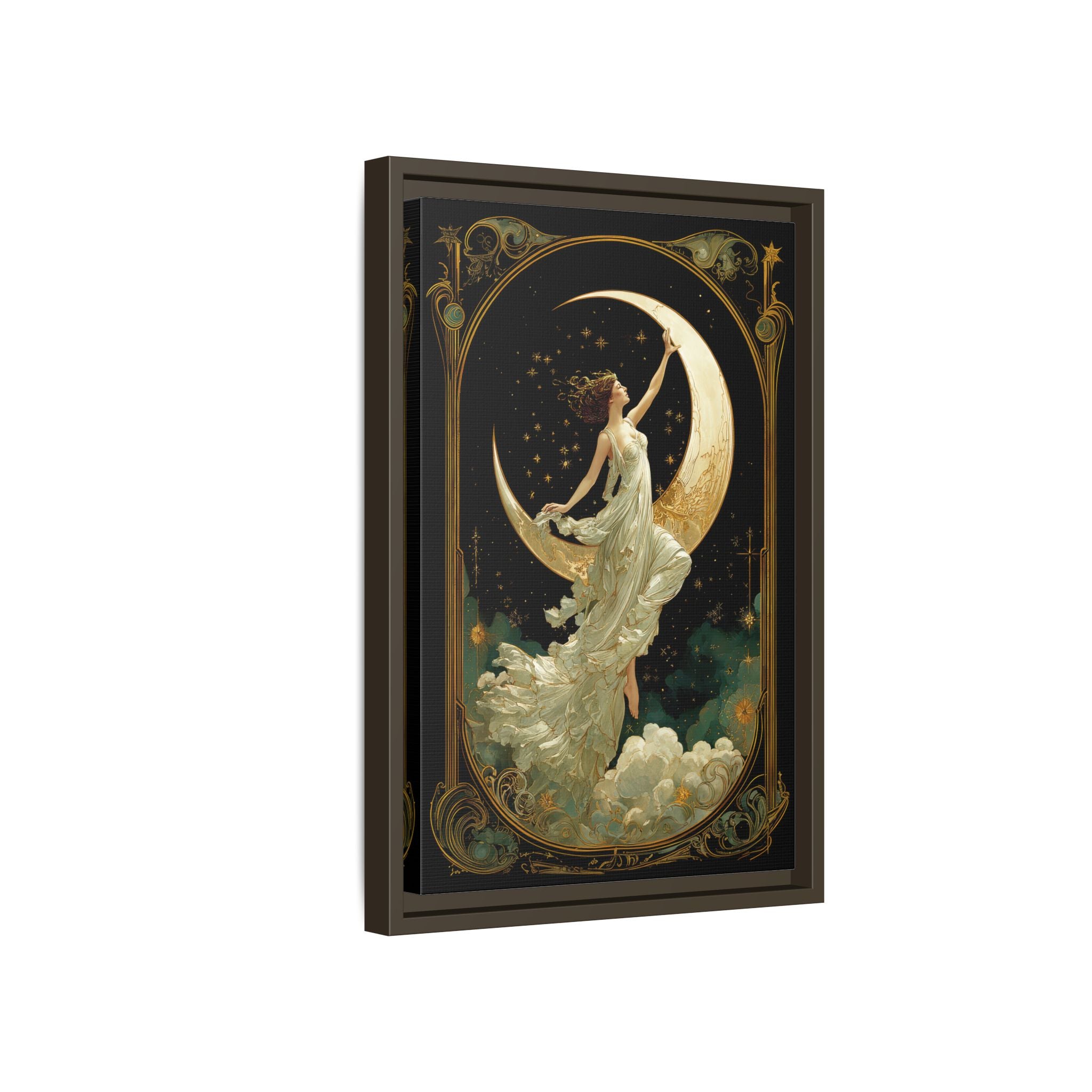 Framed Canvas - Moon Goddess Ascending