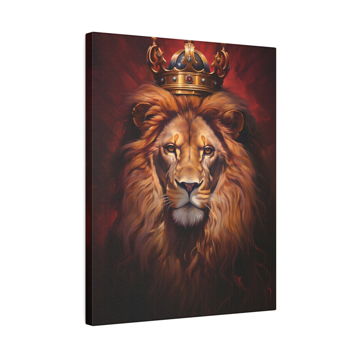 .75&quot; Matte Canvas - Majestic Lion Royale