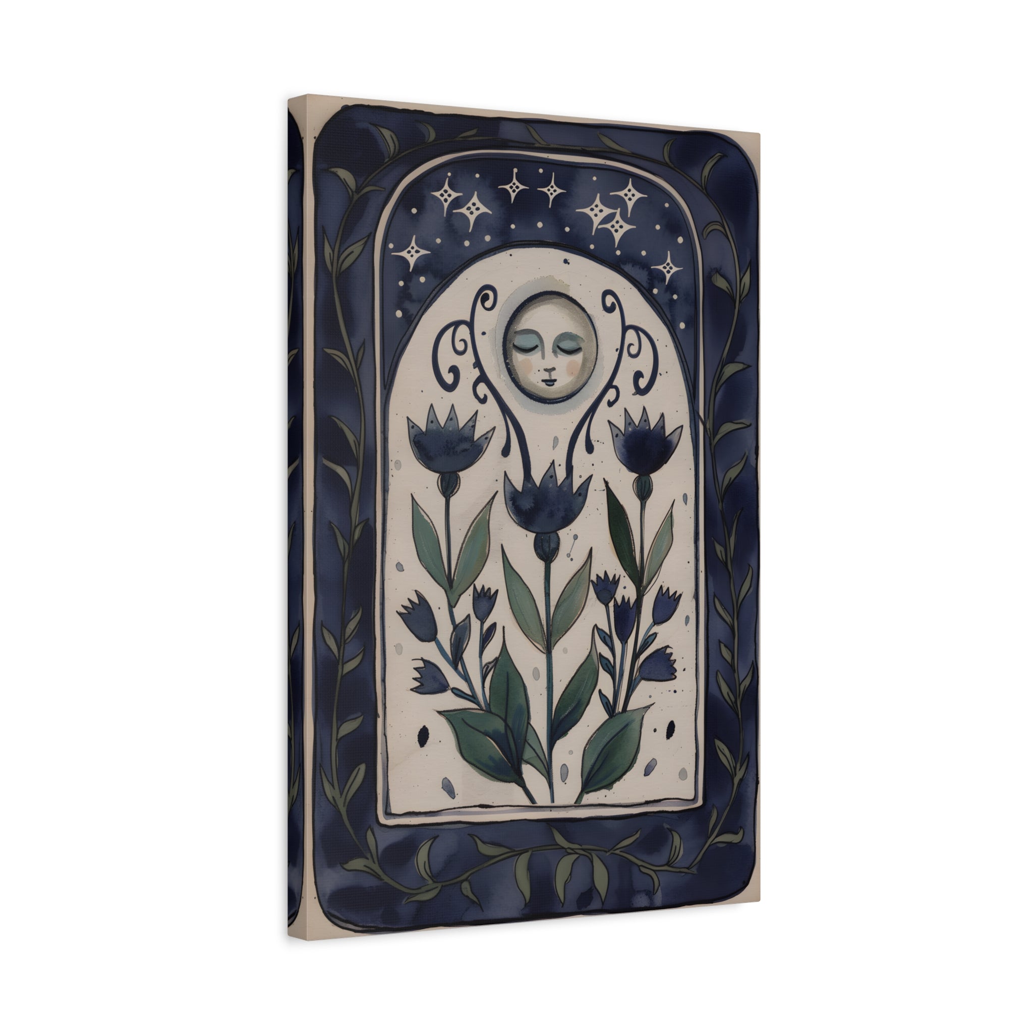 1.25" Matte Canvas - Moonlit Folk Bloom Dream