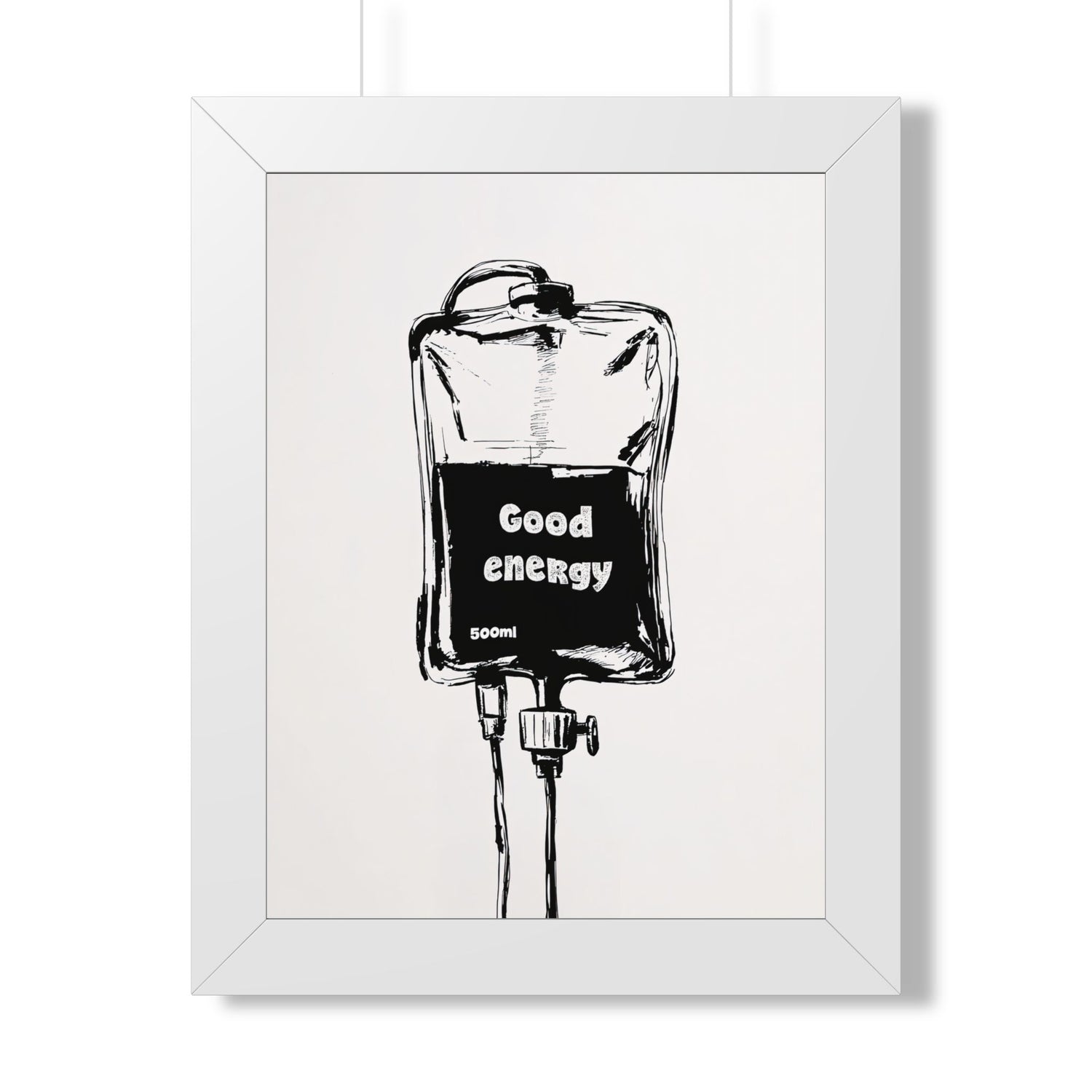 Framed Paper Print - Good Energy IV Bag