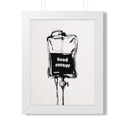 Framed Paper Print - Good Energy IV Bag