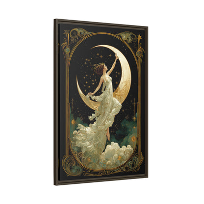 Framed Canvas - Moon Goddess Ascending