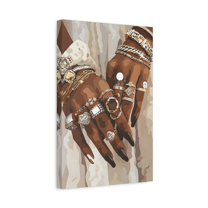 1.25" Matte Canvas - Layered Luxe Jewelry Hands