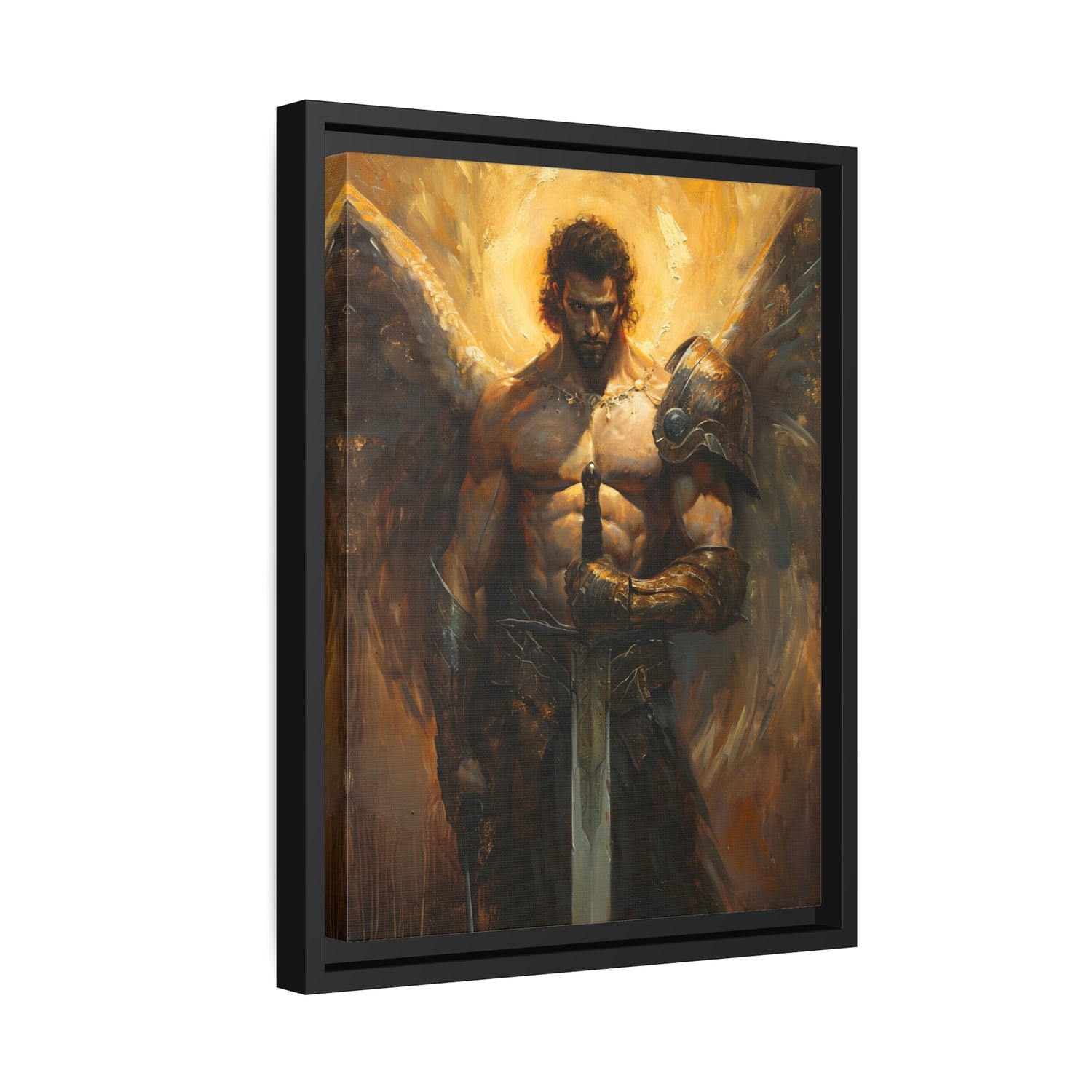 Framed Canvas - Celestial Warrior&